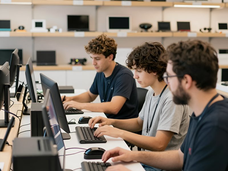 Команда СЕО Автомат работает над стратегией SEO продвижения для интернет-магазина электроники в офисе