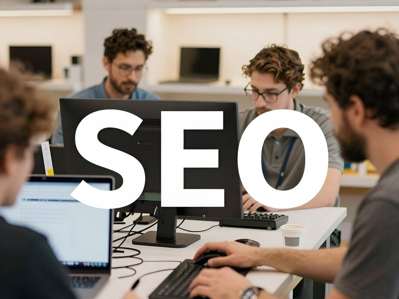 Команда СЕО Автомат работает над стратегией SEO продвижения для интернет-магазина электроники в офисе
